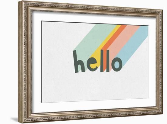 Rainbow Words VII-Moira Hershey-Framed Art Print