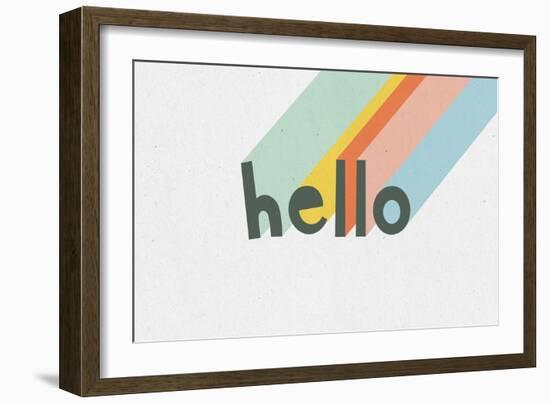 Rainbow Words VII-Moira Hershey-Framed Art Print