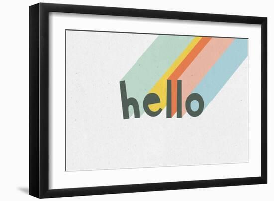 Rainbow Words VII-Moira Hershey-Framed Art Print