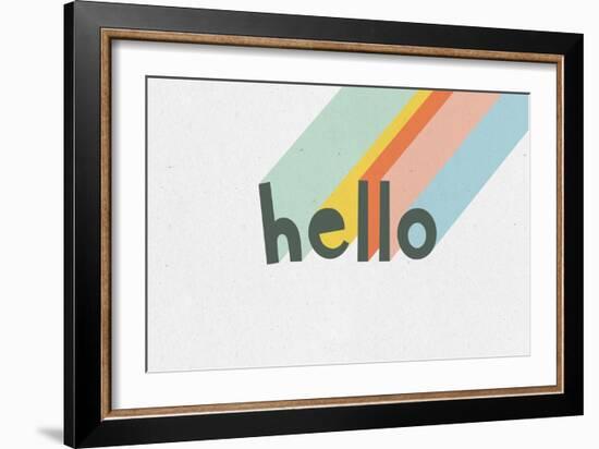 Rainbow Words VII-Moira Hershey-Framed Art Print