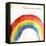 Rainbow-Jace Grey-Framed Stretched Canvas