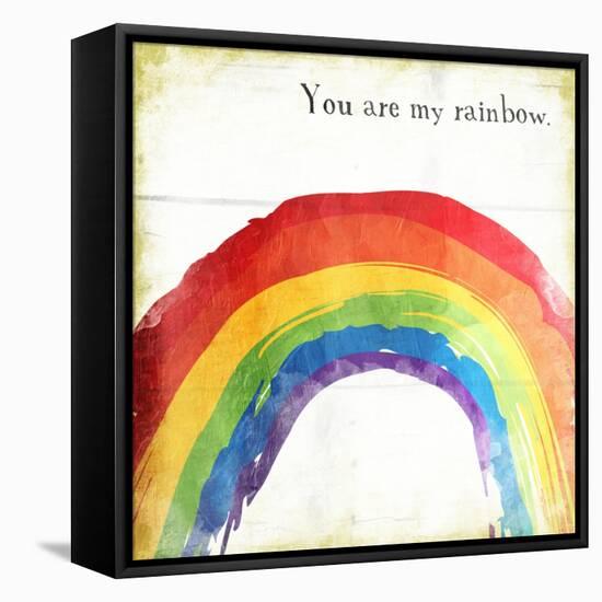 Rainbow-Jace Grey-Framed Stretched Canvas