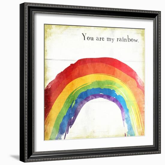 Rainbow-Jace Grey-Framed Art Print