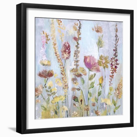 Raindrop Garden-Lora Gold-Framed Art Print