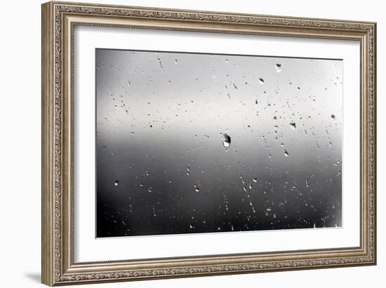 Raindrops on a Window-null-Framed Photo