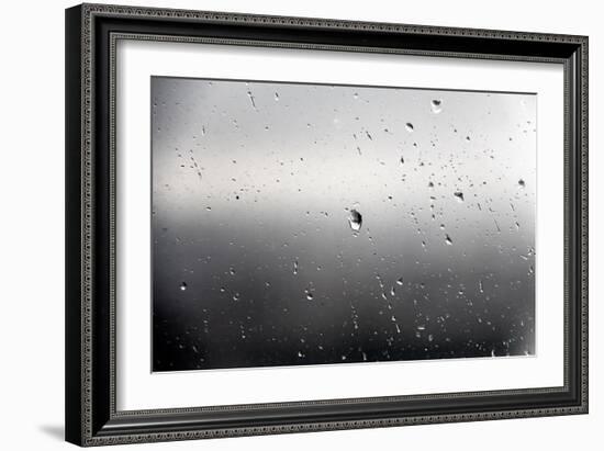 Raindrops on a Window-null-Framed Photo
