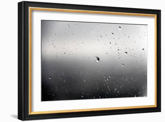 Raindrops on a Window-null-Framed Photo