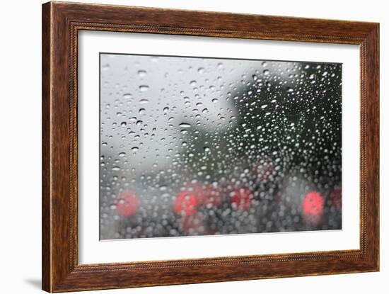 Raindrops on Glass-Jillian Melnyk-Framed Photographic Print