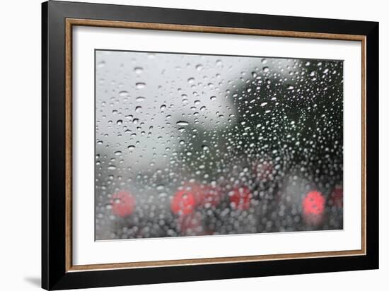 Raindrops on Glass-Jillian Melnyk-Framed Photographic Print