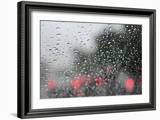 Raindrops on Glass-Jillian Melnyk-Framed Photographic Print