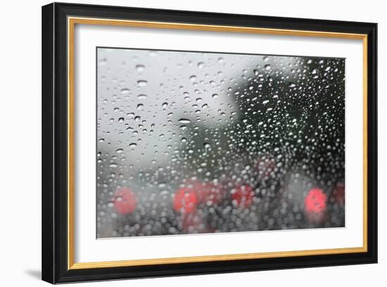 Raindrops on Glass-Jillian Melnyk-Framed Photographic Print