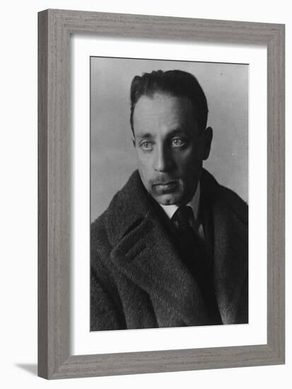 Rainer Maria Rilke (B/W Photo)-German photographer-Framed Giclee Print