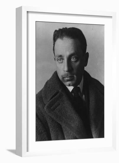 Rainer Maria Rilke (B/W Photo)-German photographer-Framed Giclee Print