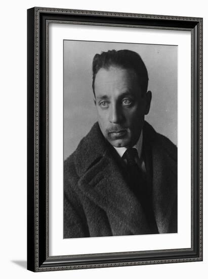 Rainer Maria Rilke (B/W Photo)-German photographer-Framed Giclee Print