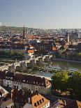 View from the 'Marienberg' Fortress over Wurzburg, 'Alte MainbrŸcke' (Bridge-Rainer Mirau-Photographic Print