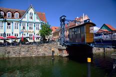 Europe, Germany, Binnenmuritz with Yacht Harbour-Rainer Waldkirch-Premier Image Canvas