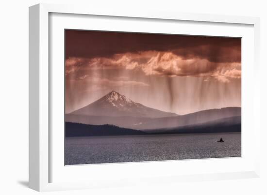 Rainfall at Klamath Lake-Vincent James-Framed Photographic Print