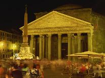 Pantheon Illuminated at Night in Rome, Lazio, Italy, Europe-Rainford Roy-Photographic Print