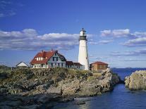 Portland Head Lighthouse on Rocky Coast at Cape Elizabeth, Maine, New England, USA-Rainford Roy-Photographic Print