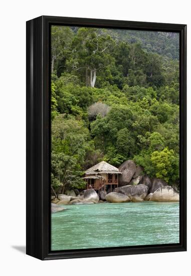 Rainforest and a Wooden Cabin of the 'Bagus Place-Andrey Zvoznikov-Framed Premier Image Canvas