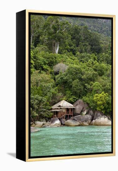 Rainforest and a Wooden Cabin of the 'Bagus Place-Andrey Zvoznikov-Framed Premier Image Canvas