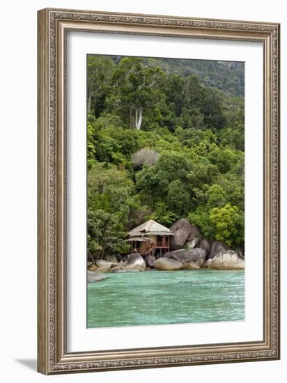 Rainforest and a Wooden Cabin of the 'Bagus Place-Andrey Zvoznikov-Framed Photographic Print