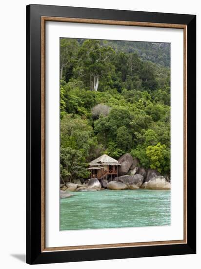 Rainforest and a Wooden Cabin of the 'Bagus Place-Andrey Zvoznikov-Framed Photographic Print