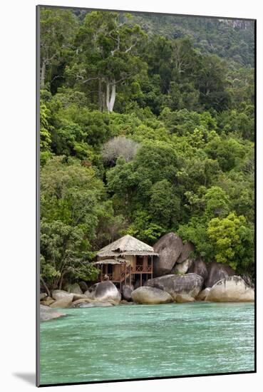 Rainforest and a Wooden Cabin of the 'Bagus Place-Andrey Zvoznikov-Mounted Photographic Print