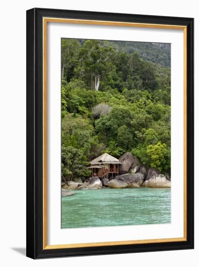 Rainforest and a Wooden Cabin of the 'Bagus Place-Andrey Zvoznikov-Framed Photographic Print