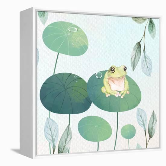 Rainforest Ribbit-The Font Diva-Framed Premier Image Canvas