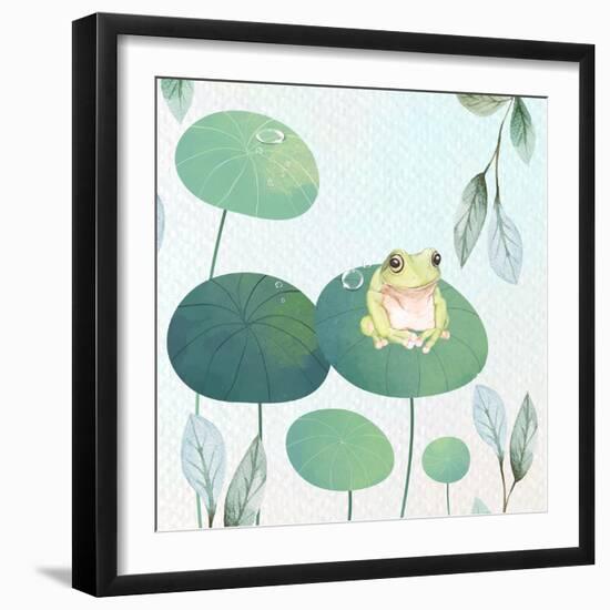 Rainforest Ribbit-The Font Diva-Framed Giclee Print