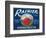 Rainier Apple Label - Yakima, WA-Lantern Press-Framed Art Print