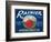 Rainier Apple Label - Yakima, WA-Lantern Press-Framed Art Print