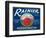 Rainier Apple Label - Yakima, WA-Lantern Press-Framed Art Print