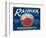 Rainier Apple Label - Yakima, WA-Lantern Press-Framed Art Print
