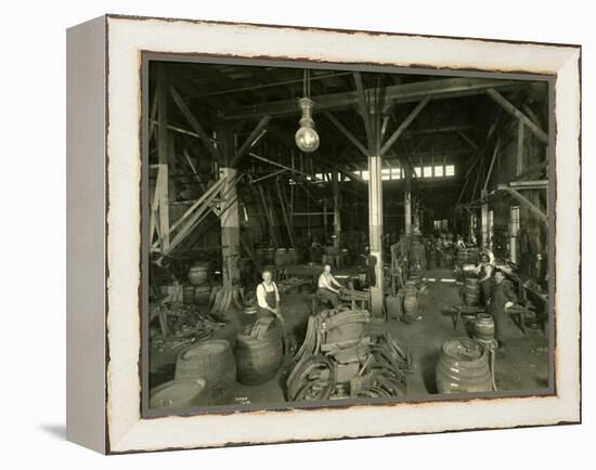 Rainier Brewing and Malting Co., Cooper Shop, 1914-Asahel Curtis-Framed Premier Image Canvas