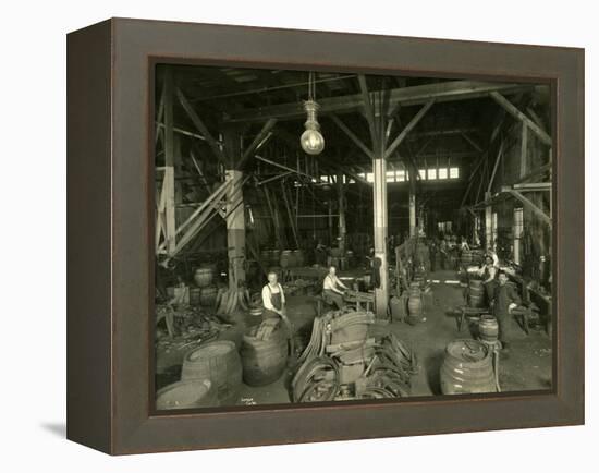 Rainier Brewing and Malting Co., Cooper Shop, 1914-Asahel Curtis-Framed Premier Image Canvas
