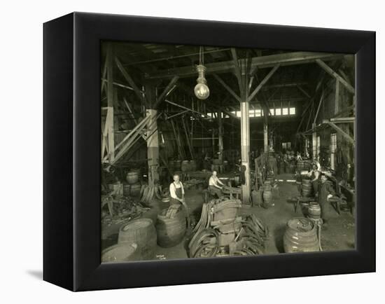 Rainier Brewing and Malting Co., Cooper Shop, 1914-Asahel Curtis-Framed Premier Image Canvas