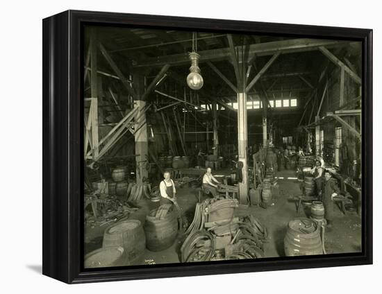 Rainier Brewing and Malting Co., Cooper Shop, 1914-Asahel Curtis-Framed Premier Image Canvas