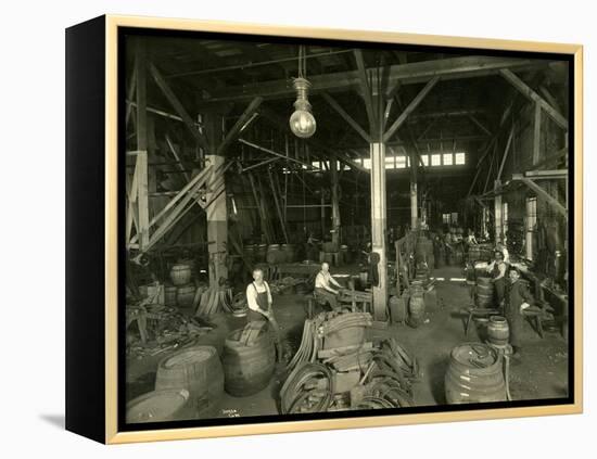 Rainier Brewing and Malting Co., Cooper Shop, 1914-Asahel Curtis-Framed Premier Image Canvas