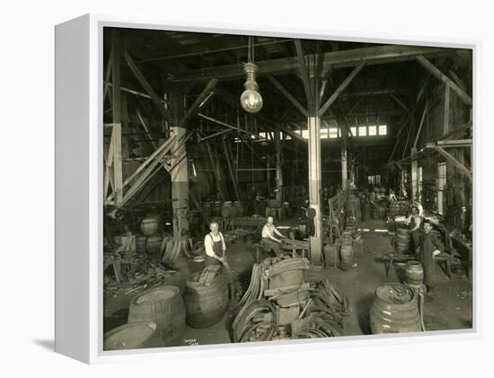 Rainier Brewing and Malting Co., Cooper Shop, 1914-Asahel Curtis-Framed Premier Image Canvas