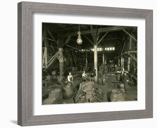 Rainier Brewing and Malting Co., Cooper Shop, 1914-Asahel Curtis-Framed Giclee Print