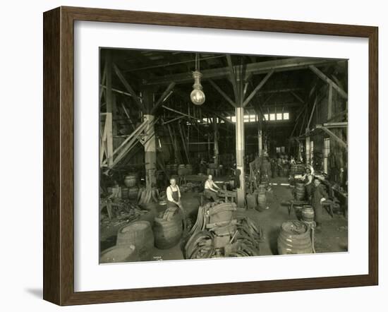 Rainier Brewing and Malting Co., Cooper Shop, 1914-Asahel Curtis-Framed Giclee Print