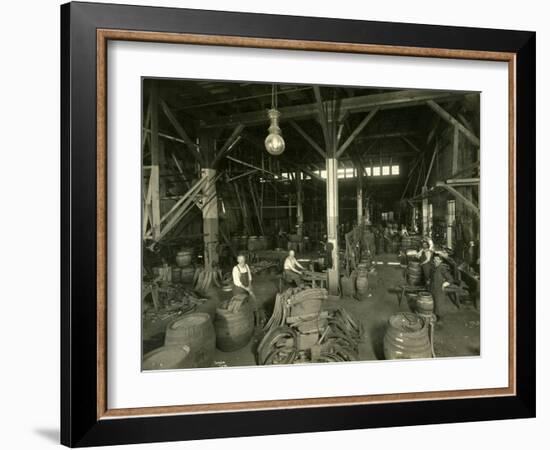 Rainier Brewing and Malting Co., Cooper Shop, 1914-Asahel Curtis-Framed Giclee Print