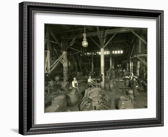 Rainier Brewing and Malting Co., Cooper Shop, 1914-Asahel Curtis-Framed Giclee Print