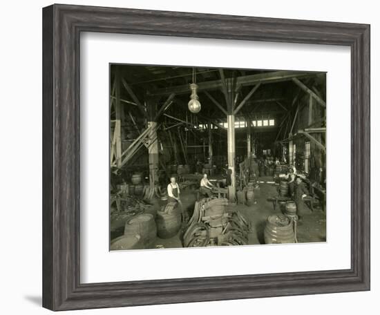 Rainier Brewing and Malting Co., Cooper Shop, 1914-Asahel Curtis-Framed Giclee Print