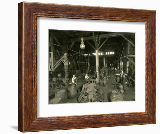 Rainier Brewing and Malting Co., Cooper Shop, 1914-Asahel Curtis-Framed Giclee Print
