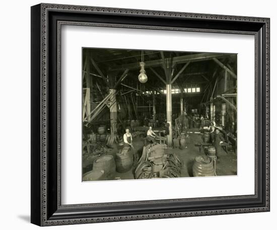 Rainier Brewing and Malting Co., Cooper Shop, 1914-Asahel Curtis-Framed Giclee Print