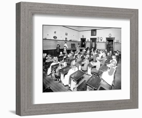 Rainier School - Primary, 1905-Asahel Curtis-Framed Giclee Print