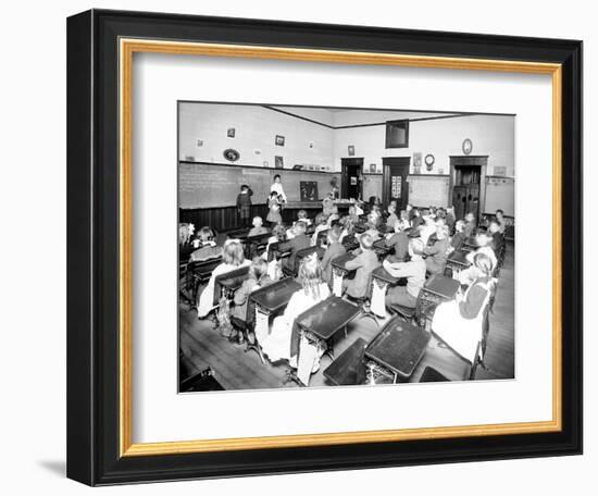 Rainier School - Primary, 1905-Asahel Curtis-Framed Giclee Print